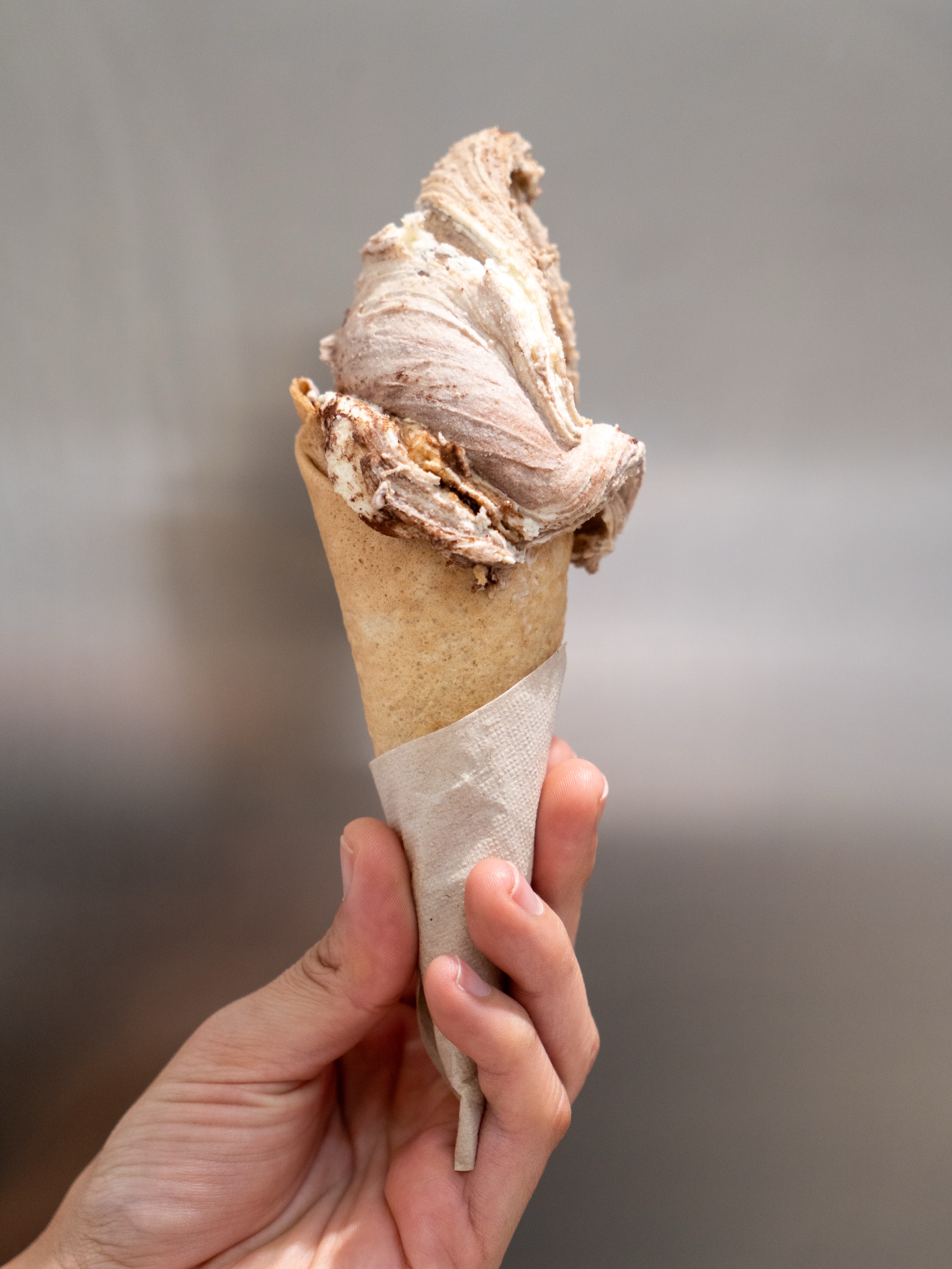 Helado servido